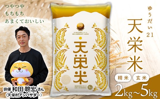 
                  ＜先行予約＞＼選べる種類・容量／令和7年産米 天栄米ゆうだい21 精米／玄米 2kg～5kg F21T-430var
                