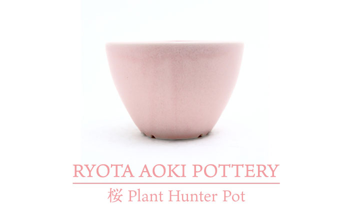 
【美濃焼】桜 Plant Hunter Pot【RYOTA AOKI POTTERY/青木良太】/ 陶芸家 プランター インテリア [MCH292]
