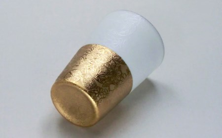 【美濃焼】うすづくり てまり タンブラー ゴールド【山勝美濃陶苑】US-8008A[MEC028]