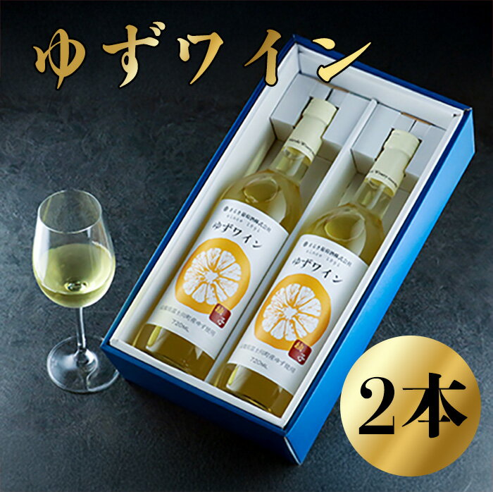 【ふるさと納税】ゆずワイン （720ml×2本セット）　柚子ワイン 柚子 ゆず ユズ 柚 ワイン