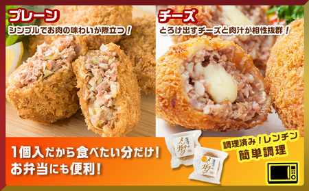 餃子&「観音池ポーク」プレーン・チーズメンチカツのセット_AA-9231_(都城市) 国産豚使用 餃子 観音池ポーク プレーンメンチカツ/チーズメンチカツ