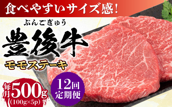 
            【全12回定期便】おおいた豊後牛 モモ ステーキ 約500g(100g×5P) 日田市 / 株式会社MEAT PLUS 牛肉 おおいた豊後牛 おおいた 豊後牛 黒毛和牛 ステーキ  赤身ステーキ 赤身 もも モモ モモステーキ [AREI124]
          