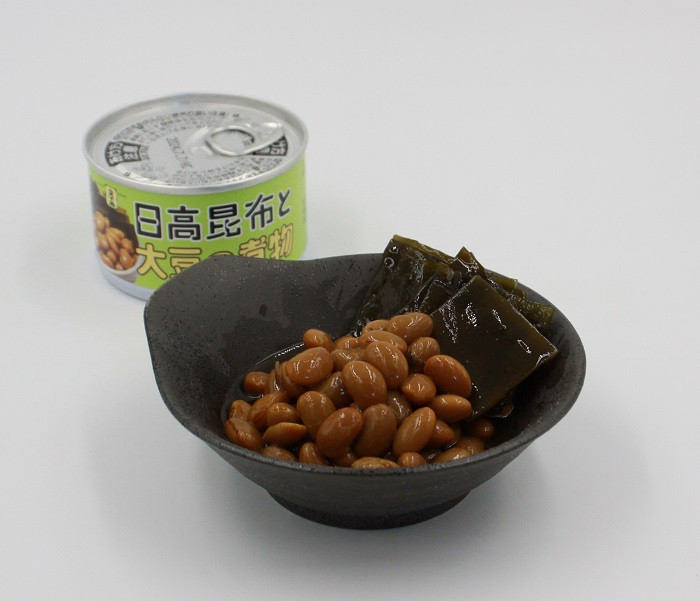 
こだわり缶詰「金千両日高昆布と大豆の煮物」
