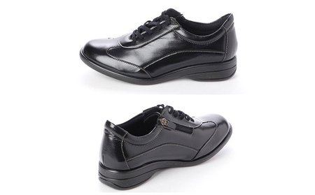 【PIERRE RICCI】ピエールリッチ　やわらか山羊革5Ｅ快適軽量レディースシューズ 　ブラック （婦人靴） 24.5cm