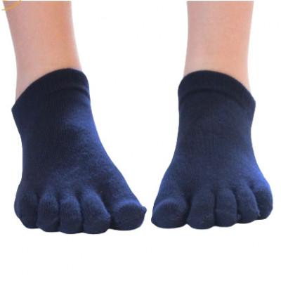 ふるさと納税 海陽町 【婦人サイズ22〜24cm/スニーカー丈/ブラック】五本指消臭ソックス2足セット
