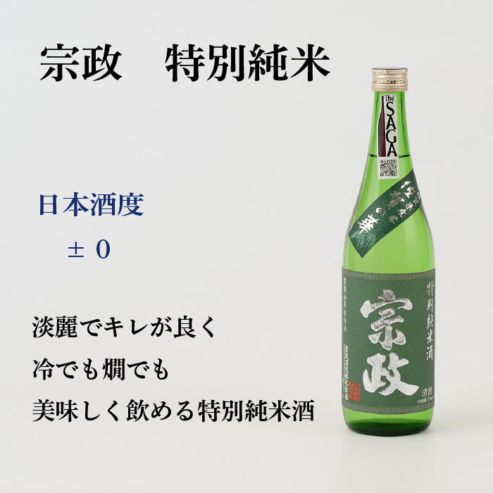 TheSAGA認定酒 特別純米酒おまかせ3本 定期便3回【佐賀認定酒 720ml 佐賀 佐賀ん酒 日本酒 冷酒 熱燗 飲み比べ 贈答】(H072159)