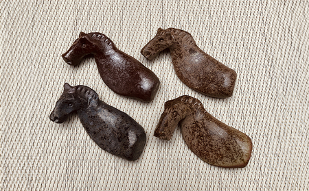 うまはしおき 4個組 アソート | 箸置き 陶器 福島県