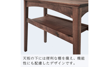 【開梱設置】MARUSHO モルビド サイドテーブル 幅35cm ソファテーブル ナイトテーブル 棚付き インテリア 和モダン 机 丸庄 大川家具 日本製 木製家具 ウッド ウォールナット 完成品 デ
