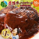 【ふるさと納税】ハンバーグ 黒毛和牛 豊後牛 10個 セット 合計約 1kg プレーン チーズ 入り 焼くだけ 簡単調理 手軽 お弁当 大分 冷凍 小分け 肉 牛肉 加工品 送料無料 A05065