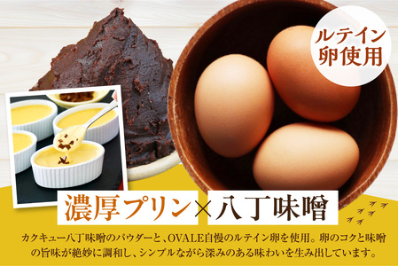ブリュレあいちクリーム（4個入） プリン お菓子 スイーツ おやつ 卵 八丁味噌 味噌 ブリュレ クリーム 濃厚 濃密 とろとろ ルテイン ギフト 贈り物 贈答 愛知県 東浦町