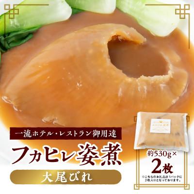 ふるさと納税 館山市 【エコ包装】「フカヒレ姿煮」大尾びれ2枚入り(530g×2枚)　尾びれ重さ約201-240g