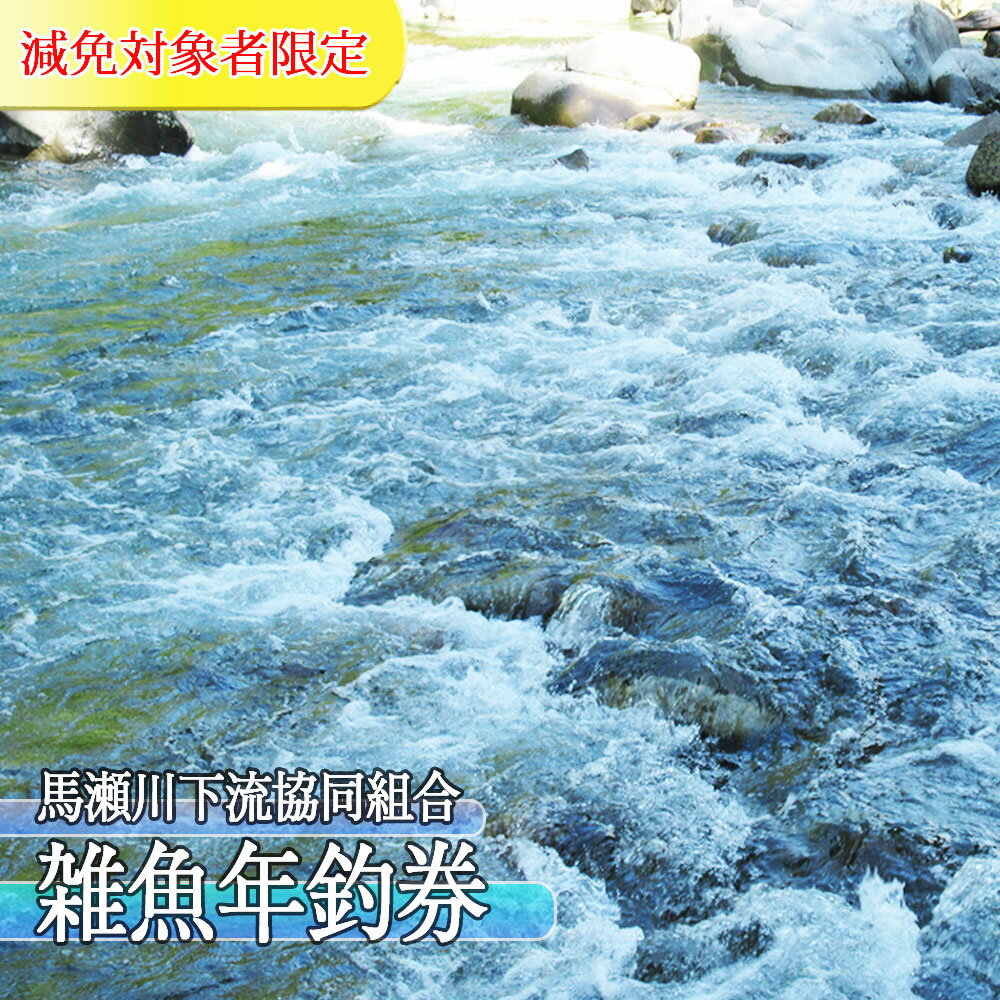 【ふるさと納税】【令和7年】(減免対象者限定) 馬瀬川下流!! 雑魚年釣券 渓流釣り 年券 アマゴ イワナ あまご いわな 2025年 12000円