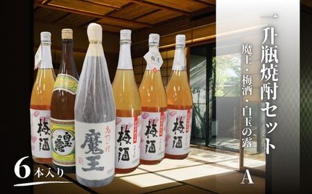 No.5066-1　魔王・梅酒・白玉の露（一升瓶）６本セットA