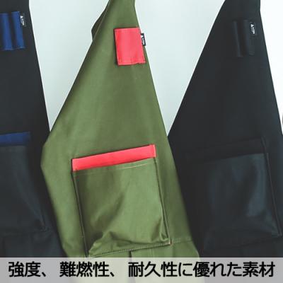 ふるさと納税 関市 「.」KITEN キャンパーズエプロン オリーブ×レッド 〈焚き火用多機能エプロン〉 |  | 02