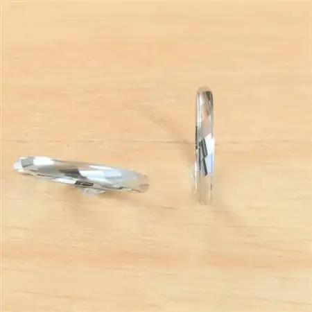 銀製指輪(シルバー925)ウェーブ2本セット 鍛造製法【1697856】