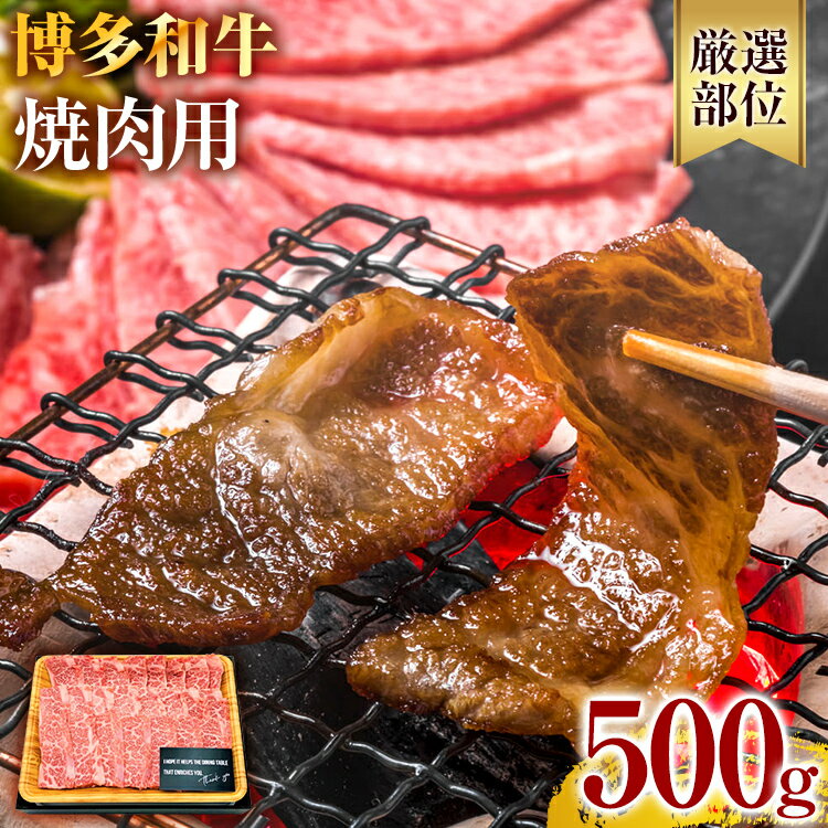 【ふるさと納税】博多和牛 黒毛和牛 焼肉用 500g お取り寄せグルメ お取り寄せ 福岡 お土産 九州 福岡土産 取り寄せ グルメ 福岡県
