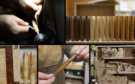 木軸ペン工房 KIKI 木軸ペン 10本 職人手造り 木軸ペン 手作り 木製ペン 職人技 手彫り ハンドメイド 木工 文房具 高級ペン 贈り物 ギフト ペントレイ ペン立て 木軸ペン 収納 机上整理 