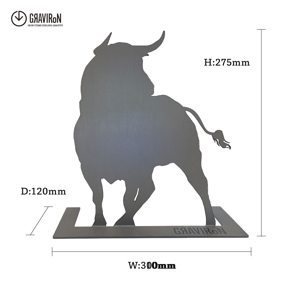 GRAVIRoN BULL アクセサリースタンド （黒皮鉄 / 酸洗鉄）