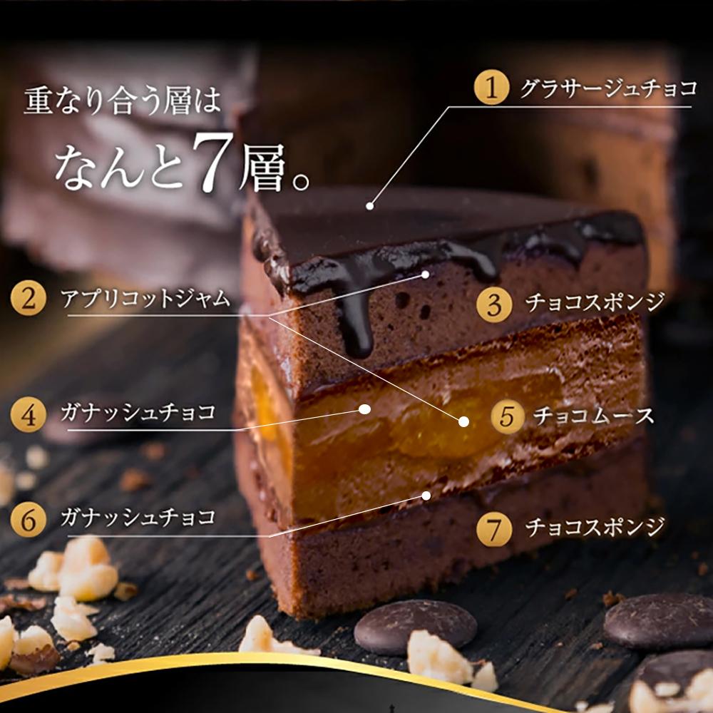 もりん クリスマスケーキ　ザッハトルテ・くまちゃん  5号 サイズ