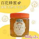 【ふるさと納税】はちみつ 山口県 萩市産 百花蜜 600g×2本 ハチミツ 蜂蜜　お届け：2024年7月1日～2025年3月31日まで