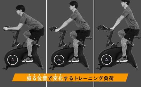 スピンバイク1521WH ホワイト/BK1521WH // トレーニング 筋トレ ダイエット アルインコ バイク 家電 電化製品 トレーニング