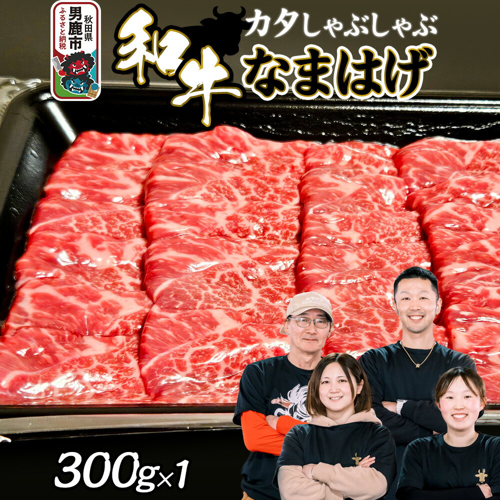 【ふるさと納税】和牛なまはげ カタしゃぶしゃぶ 300g 大進農場