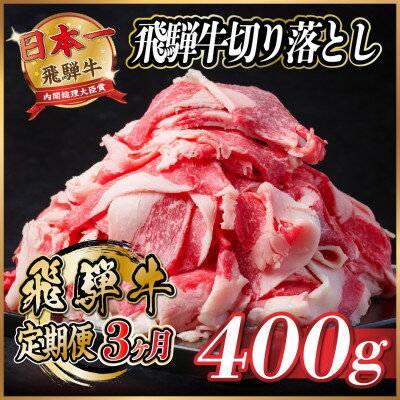 【ふるさと納税】飛騨牛 切り落とし【選べるお届け回数/3回・6回・12回】400g～ 訳あり【冷蔵便】A4～A5等級【配送不可地域：離島】【G4055014】