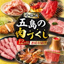 【ふるさと納税】【肉づくし全12回定期便】五島産のいろんなお肉が毎月届く！お肉大集合スペシャル/五島市 [PZX005]