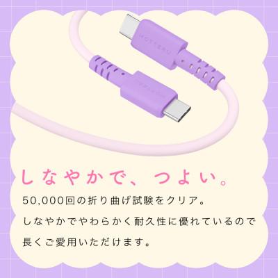 ふるさと納税 海老名市 バイカラーケーブル C to C 1m カプチーノ(MOT-BCECCC100-CA) |  | 02
