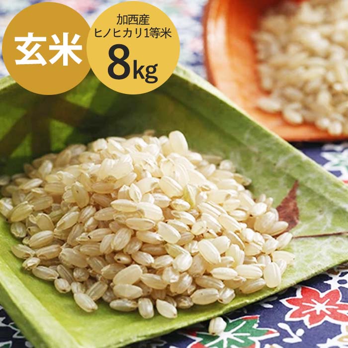 米 令和7年産 加西産 ヒノヒカリ 2等米 玄米 8kg お米 ご飯 単一原料米