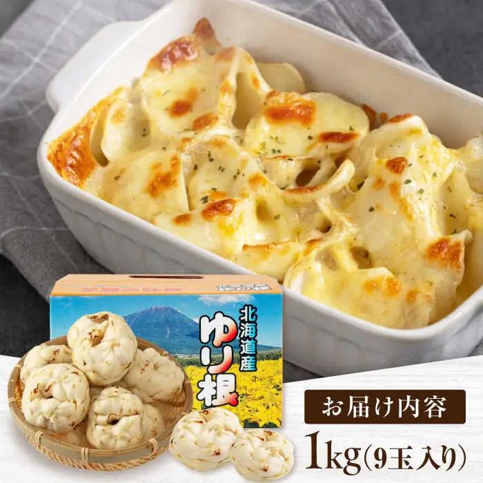 【11月中旬以降順次発送】ゆり根 1kg ( 9玉・ギフト箱入り) [AJAK018]