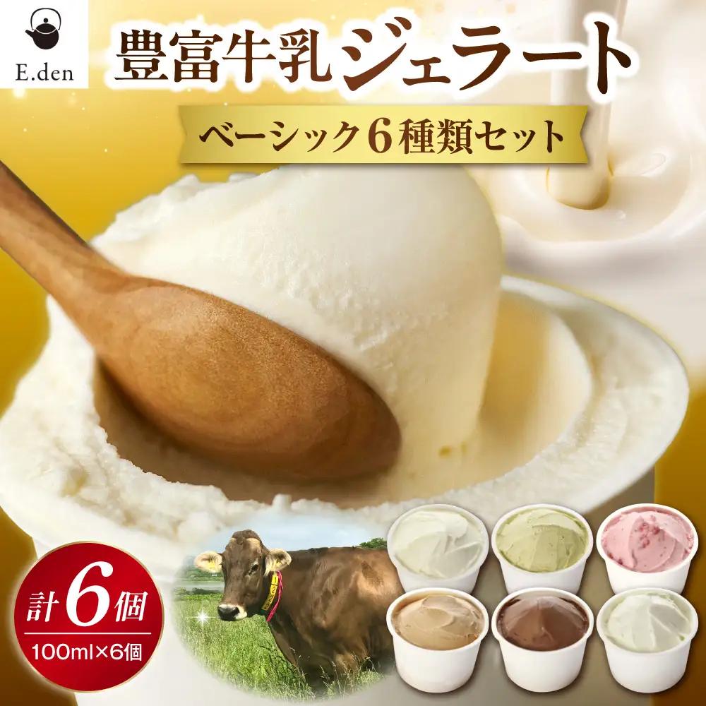 E.den豊富牛乳ジェラート ベーシック 6個セット ジェラート