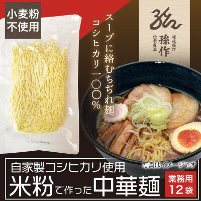 【ふるさと納税】米粉麺 中華麺 グルテンフリー 128g×12食パック【1563084】