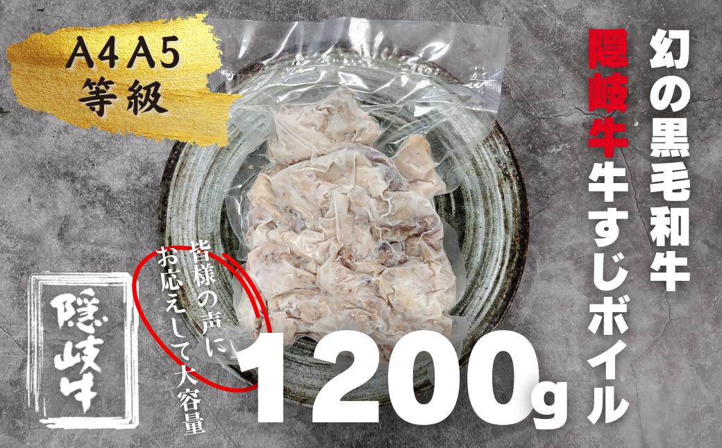 
            【幻の黒毛和牛】数量限定 隠岐牛 牛すじボイル 400g パック×3  ＜A4A5 牛 黒毛和牛 最高級 煮込み＞ 簡単調理 下処理済み 加圧調理済み
          