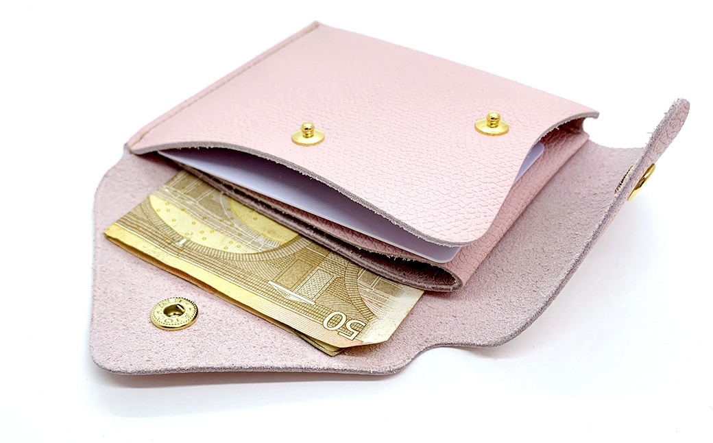 渋沢栄一翁 コンパクト財布 ピンク