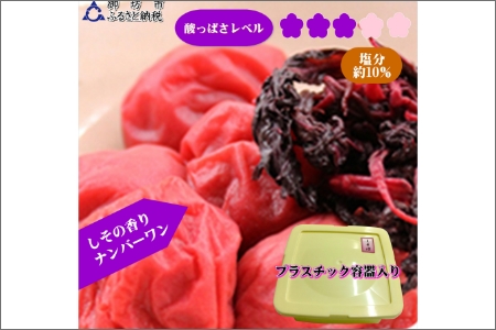 【0945-4】紀州南高梅　しそ漬梅干し　1100g　家庭用（B級、C級）