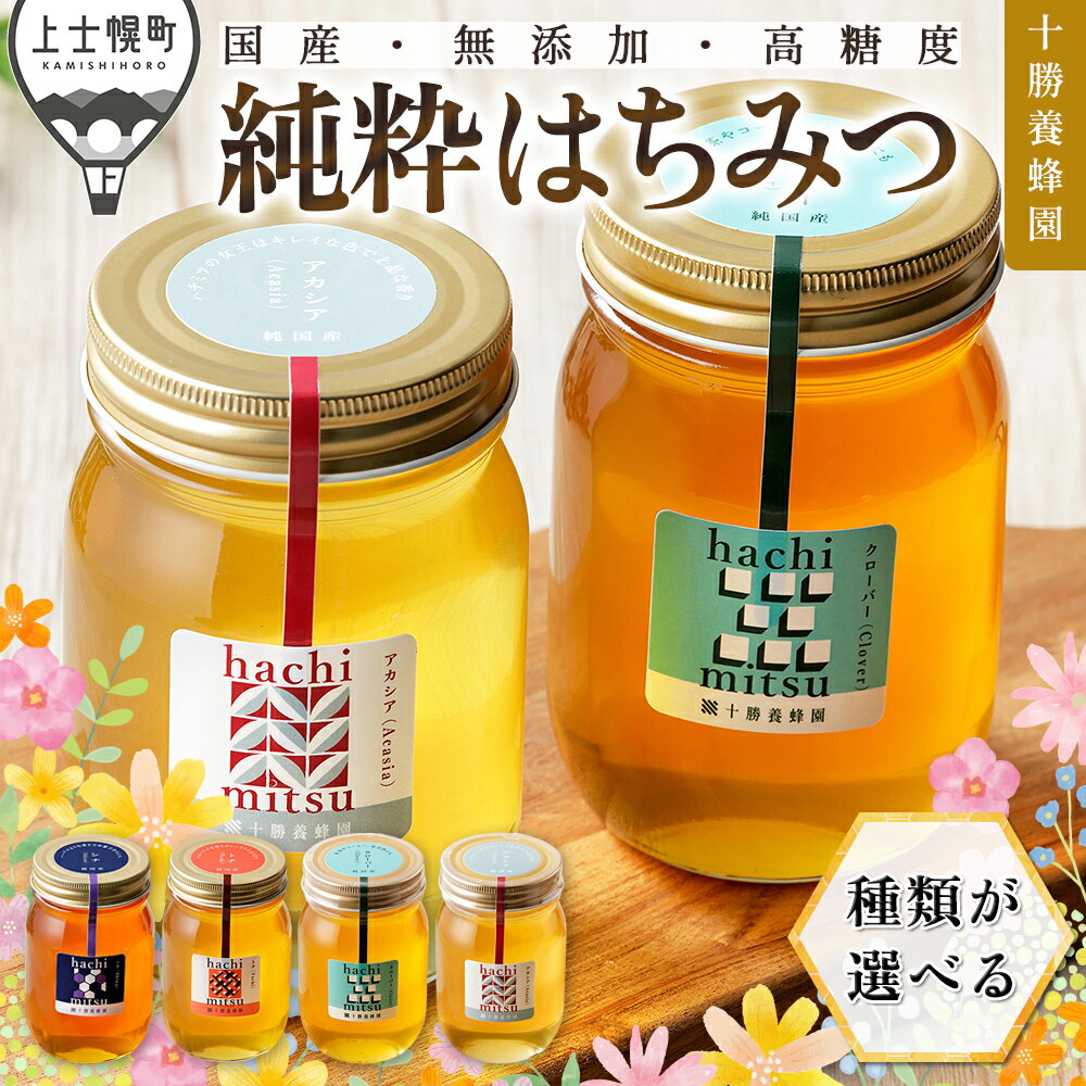 【ふるさと納税】はちみつ 蜂蜜 国産 選べる シナ クローバー アカシア 計1kg（500g×2個） 十勝養蜂園 純粋蜂蜜 無添加蜂蜜 高糖度蜂蜜 保存食 ギフト 母の日 父の日 敬老の日