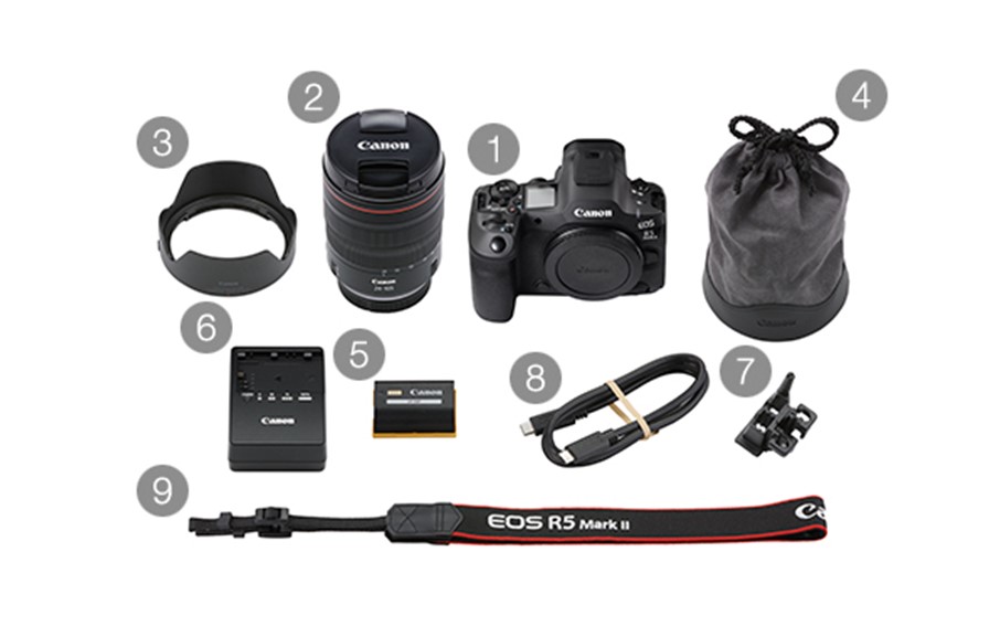 【Canon】 キヤノン ミラーレス カメラ EOS R5 MarkⅡ レンズキット キャノン 一眼 家電_0048C