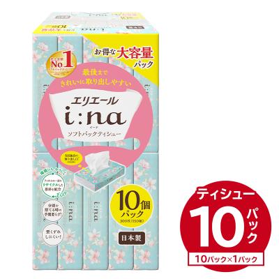 ふるさと納税 可児市 エリエール i:na(イーナ)ソフトパックティシュー　150W10P×1パック