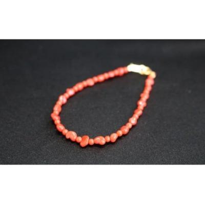 ふるさと納税 室戸市 赤サンゴ 変わった形のブレスレット