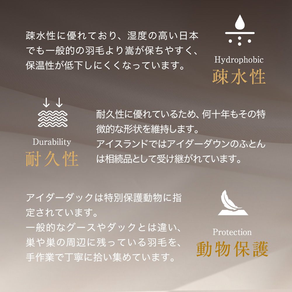 【老舗寝具メーカーロマンス小杉監修】羽毛の宝石「アイダーダウン」をさらに手選別した至高の羽毛肌掛けふとん(シングル) ブルー