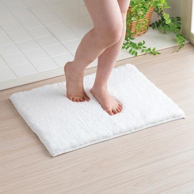 ふるさと納税 海南市 思わず頬ずりしたくなるバスマット プレミアム45×60cm　ホワイト