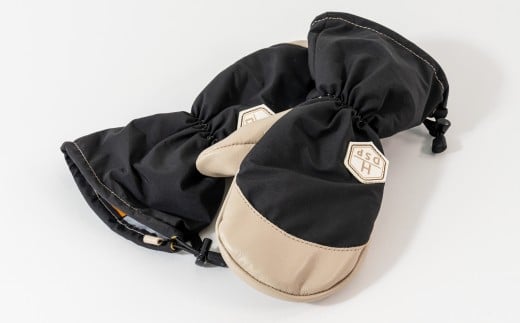 DSP 布グローブ 　ミトン　くろ　M　スキー・スノーボード兼用グローブ(NN-MT)【N0560707_BL_M】