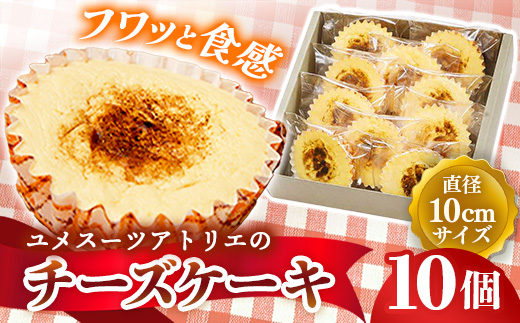 アトリエチーズ10個入り【チーズケーキ ケーキ クリームチーズ 美味しい おやつ お菓子 スイーツ ギフト 贈り物 おもてなし ご自宅用 島根県 安来市】【価格変更】【17-YA-07】