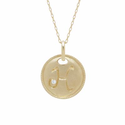 ふるさと納税 甲府市 【K10】イニシャルペンダントネックレス イニシャル:H |  | 02