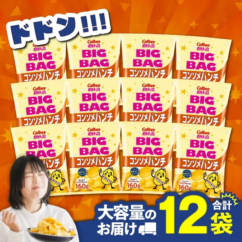 カルビー ポテトチップス BIGBAG【コンソメパンチ】12袋 K194-002_06 菓子