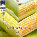 【ふるさと納税】【 7月 下旬発送開始】【 数量限定 】 嬬恋産 とうもろこし 食べ比べ 恵味＆ ドルチェドリーム 約12本～14本 約 7kg トウモロコシ 7キロ 大粒 野菜 群馬 産地直送 期間限定 お取り寄せ