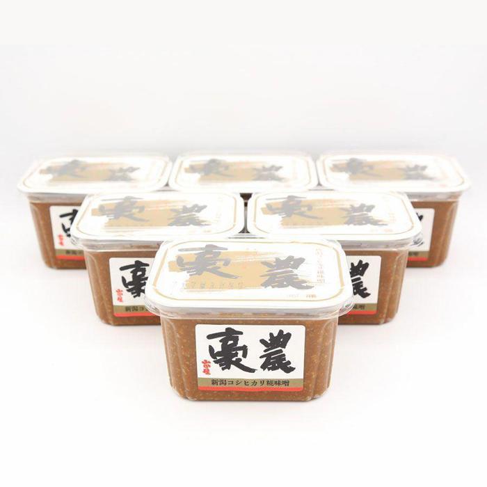 【ふるさと納税】新潟コシヒカリ糀みそ「豪農」400g×6　新潟県　調味料　味噌　みそ　糀　発酵