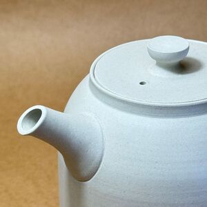 chanomaⅡ 白泥急須　6-404｜陶器 やきもの 焼き物 手作り 職人 伝統工芸品 急須 常滑焼 愛知県 常滑市