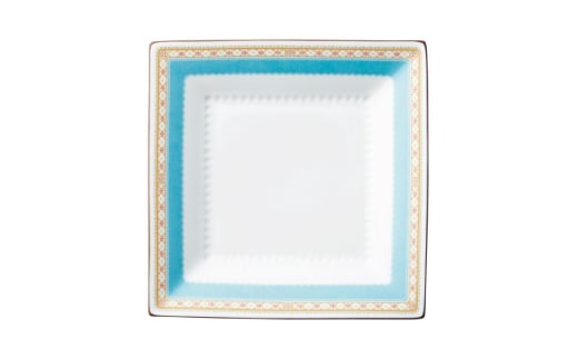 ノリタケ＜ハミングブルー＞23cmスクエアプレート【1637929】